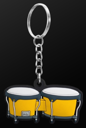 INSTRUMENT KEYRING Bongo (Yellow)