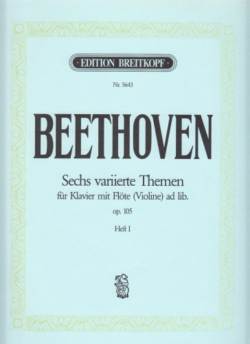 SIX THEMES WITH VARIATIONS Op.105 Volume 1