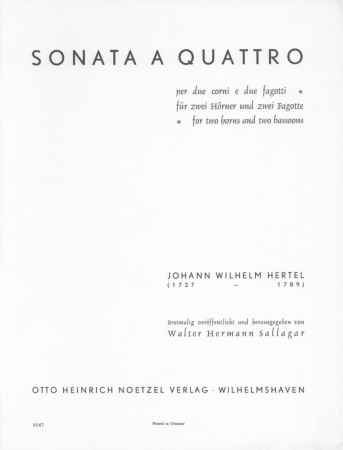SONATA A QUATTRO (score & parts)