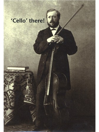 GREETINGS CARD Cello There