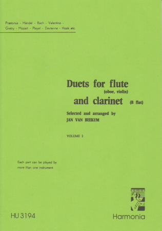DUETS FOR FLUTE AND CLARINET Volume 2