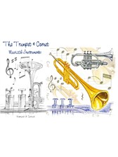 GREETINGS CARD Trumpet Design (7in x 5in)