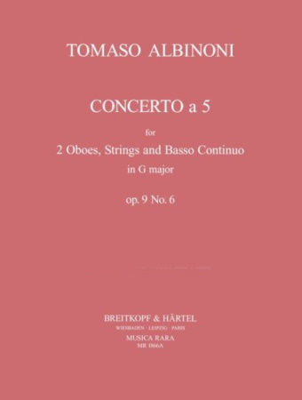 CONCERTO  A CINQUE Op.9 No.6 in G major