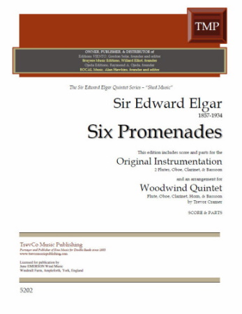 SIX PROMENADES (score & parts)