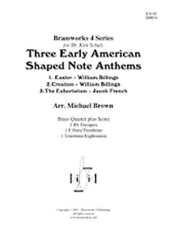 3 EARLY AMERICAN SHAPED NOTE ANTHEMS