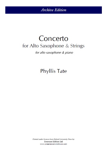 CONCERTO for Alto Saxophone