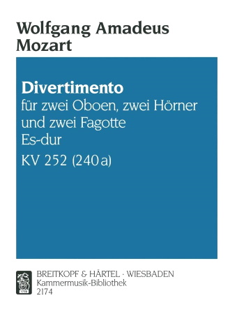 DIVERTIMENTO No.12 in Eb major KV252 (parts only)