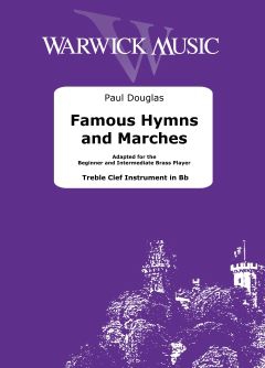 FAMOUS HYMNS AND MARCHES + Online Audio (treble clef)