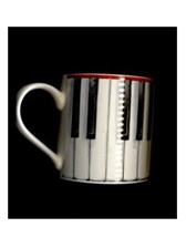 FINE CHINA MUG Piano Keys Design