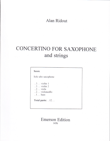 CONCERTINO FOR SAXOPHONE (score)