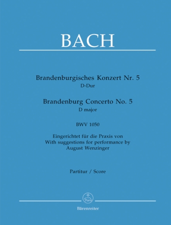 BRANDENBERG CONCERTO No.5 in D major score