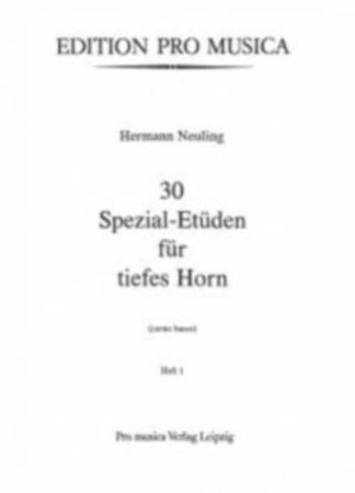 30 SPECIAL STUDIES for Low Horn Volume 1
