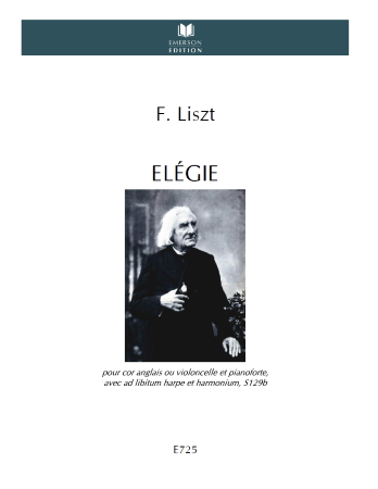 ELEGIE S.129b Harp part (ad libitum) - Digital Edition
