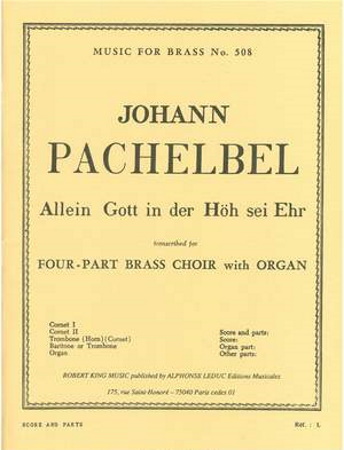 ALLEIN GOTT IN DER HOH SEI EHR (score & parts)