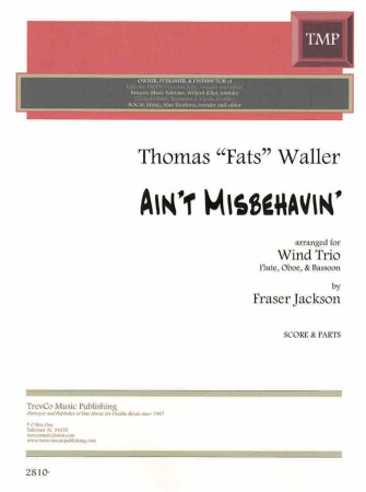 AIN'T MISBEHAVIN' (score & parts)