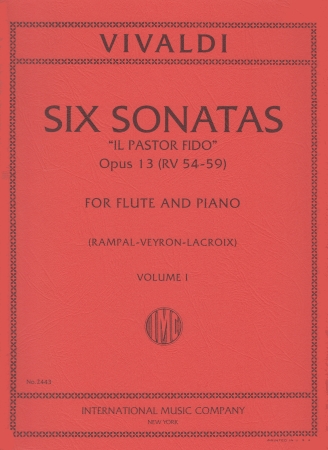 SIX SONATAS 'Il Pastor Fido' Op.13 (RV54-59) Volume 1
