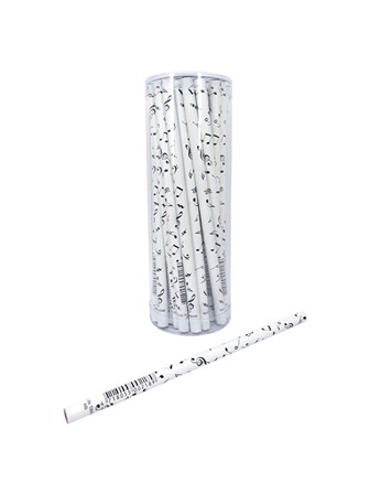 HB PENCILS White Music Notes (Pack of 36)