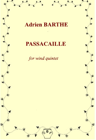 PASSACAILLE (score & parts)