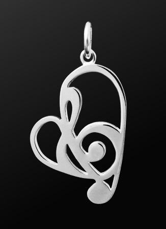 STERLING SILVER PENDANT Passionate