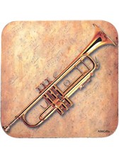 DRINKS COASTER Trumpet