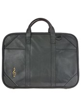 LEATHER MUSIC BRIEFCASE Treble Clef