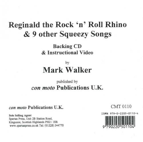 REGINALD THE ROCK 'N' ROLL RHINO Replacement CD & Instructional Video