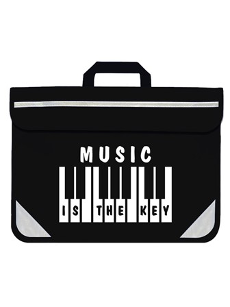 MUSIC BAG Music is the Key (Black)