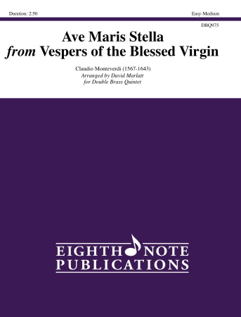AVE MARIS STELLA from Vespers of the Blessed Virgin