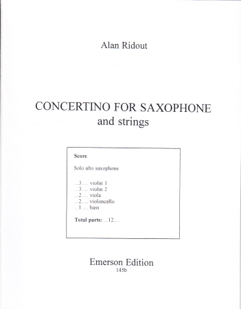 CONCERTINO FOR SAXOPHONE (set of parts)