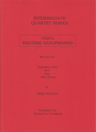 1920s RAGTIME SAXOPHONES (score & parts)