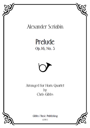 PRELUDE Op.16 No.3 (score & parts)