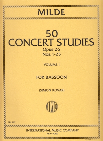 50 CONCERT STUDIES Op.26 Volume 1