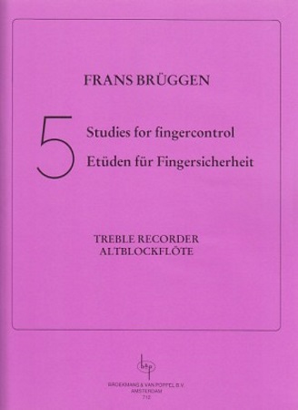 FIVE STUDIES FOR FINGER CONTROL