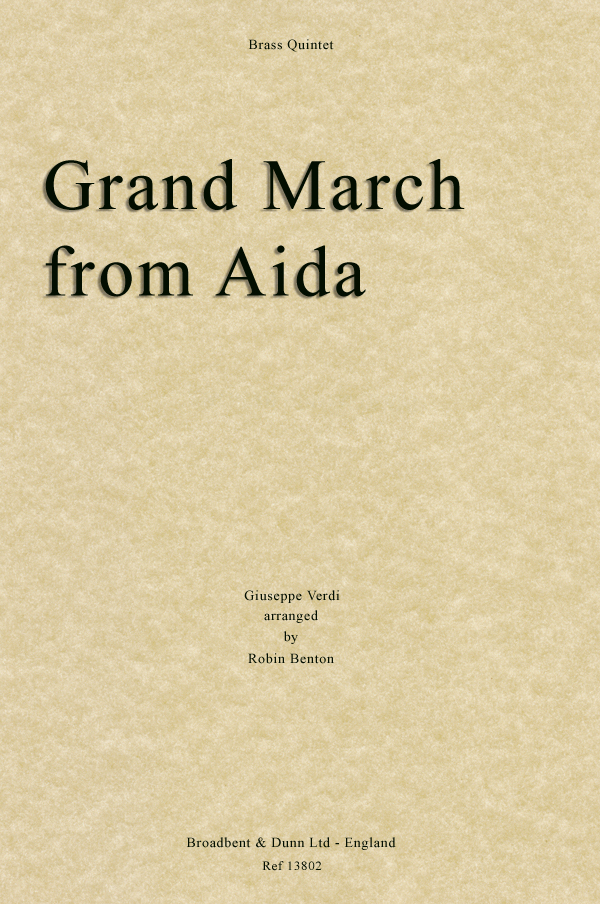 GRAND MARCH FROM AIDA (score & parts)