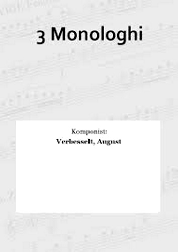 3 MONOLOGHI