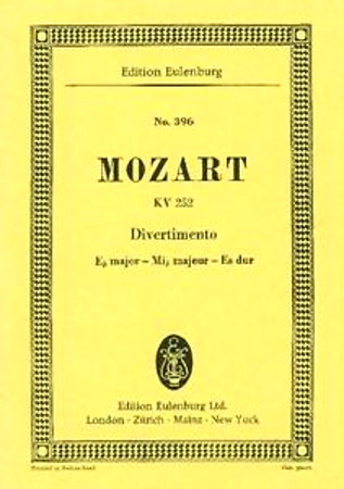 DIVERTIMENTO No.12 in Eb KV252 score