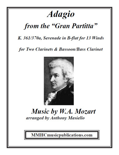 ADAGIO from Gran Partita K361 (score & parts)