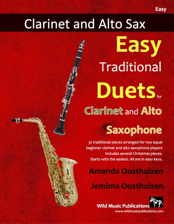 EASY TRADITIONAL DUETS for Clarinet & Alto Saxophone