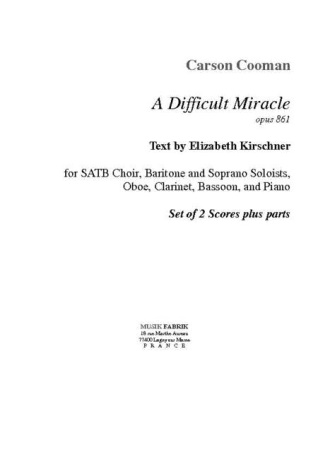 A DIFFICULT MIRACLE 2 scores & horn part