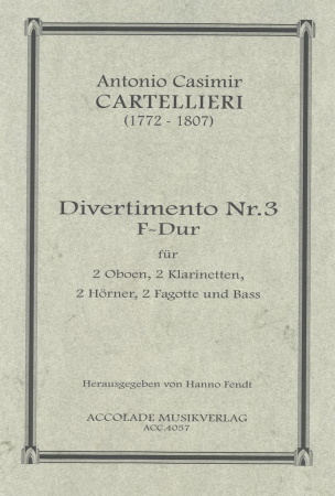 DIVERTIMENTO No.3 in F major score & parts