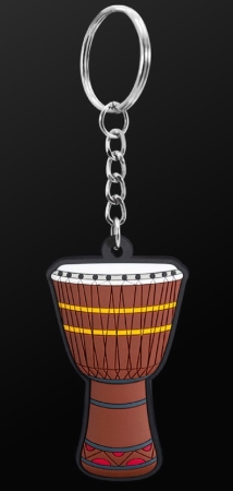 INSTRUMENT KEYRING African Drum (Brown)