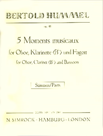 FIVE MOMENTS MUSICAUX Op.48 parts