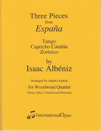 THREE PIECES FROM ESPANA (score & parts)