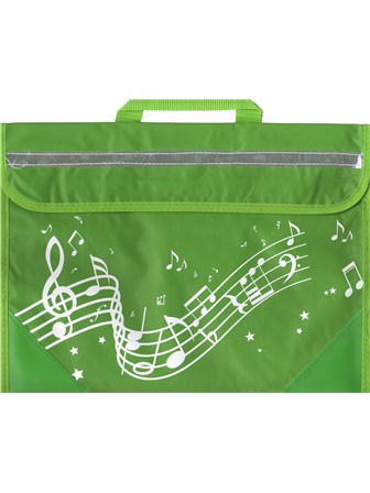 MUSIC BAG Wavy Stave (Green)
