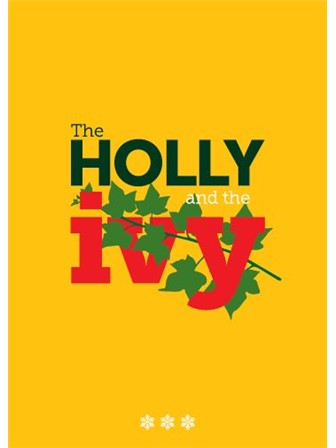 CHRISTMAS CARD Holly and the Ivy (Yellow)