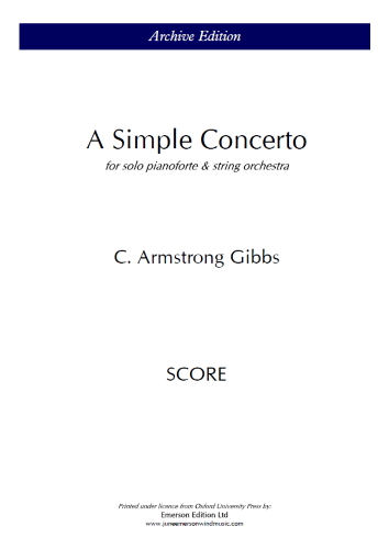 A SIMPLE CONCERTO (score)