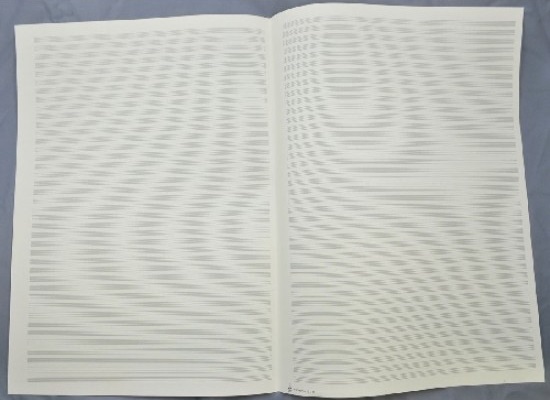 LARGE FORMAT MANUSCRIPT PAPER 40 staves, 5 double sheets