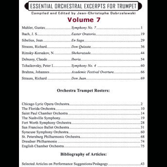 ESSENTIAL ORCHESTRAL EXCERPTS Volume 7