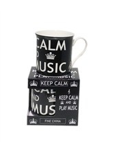 MUG Keep Calm and Play Music (Black)