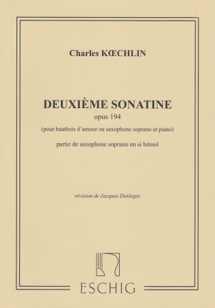 SONATINE No.2 Op.194 Soprano Saxophone part